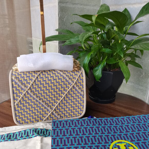 NEW TORY BURCH Small Eleanor Braided Shoulder Bag - Picture 3 of 13